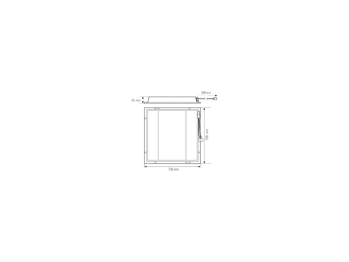 EB-LED-Leuchtenset ESYLUX CELINE-2 600×600 4×30W 827…865 17600lm opal