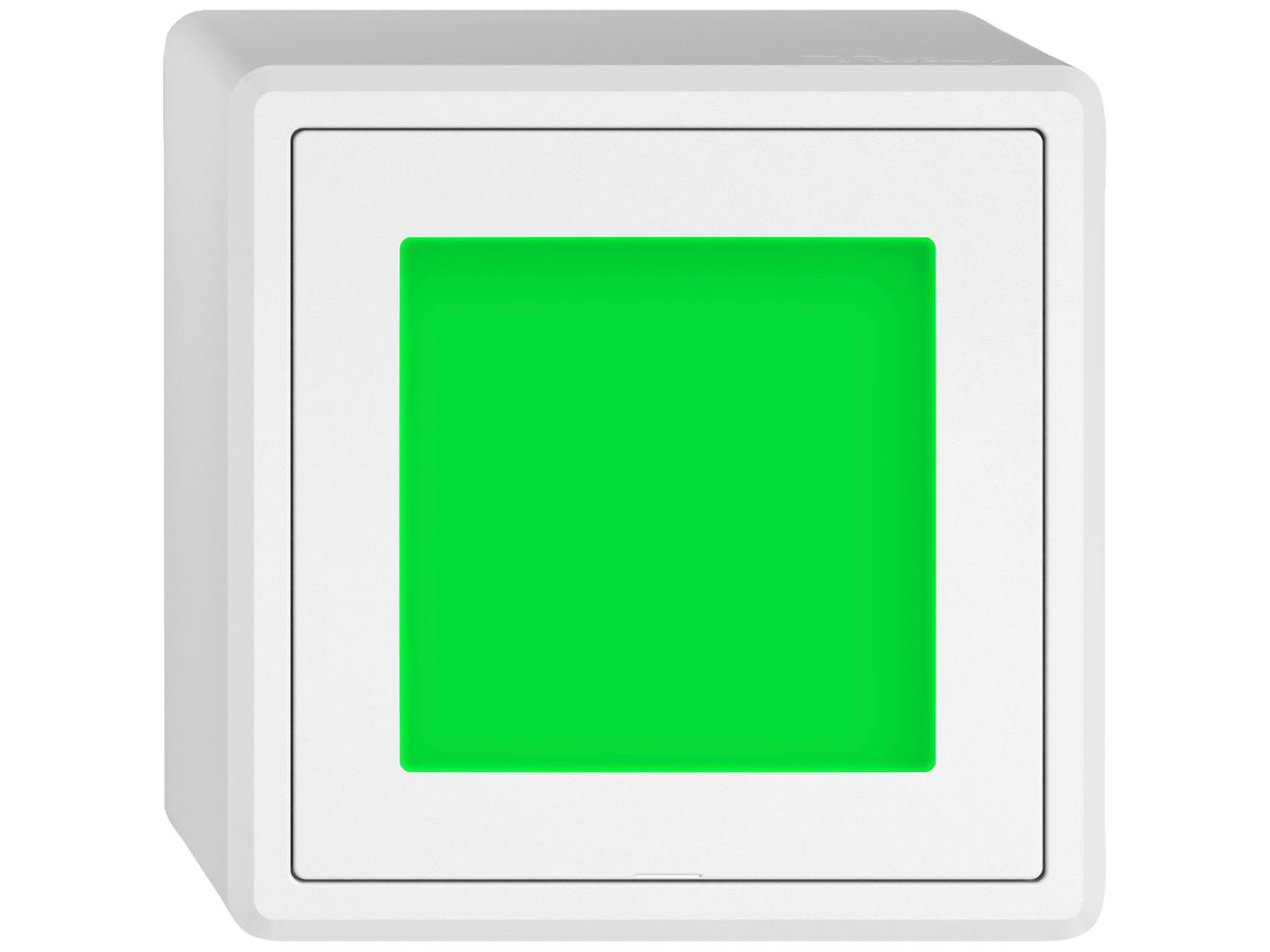 AP-LED-Leuchte EDIZIO.liv SNAPFIX® LED-grün 230V ws