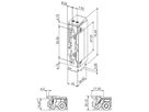 Vorlasttüröffner BSW B5000-TK, 10…24VDC, stromlos geschlossen, Radiusfalle, Top