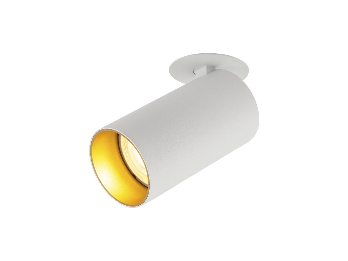 Spot SLV KAMI GU10 1×0…10W Ø55×125mm weiss/Gold