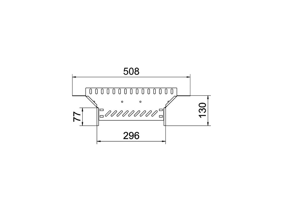 T-Abgang BET RAA 110×300mm Stahl bandverzinkt