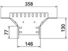 T-Abgang BET RAA 60×150mm Stahl bandverzinkt