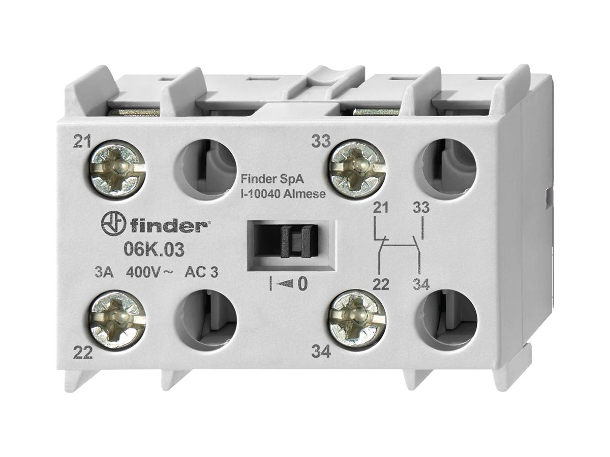Hilfsschalter FINDER 06K.03 1S+1Ö 2A/400VAC für 6K.04