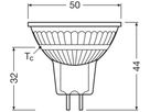 LED-Lampe LEDVANCE GU5.3 12V 2.1W 210lm 3000K Ø50×44mm MR16 klar 36°