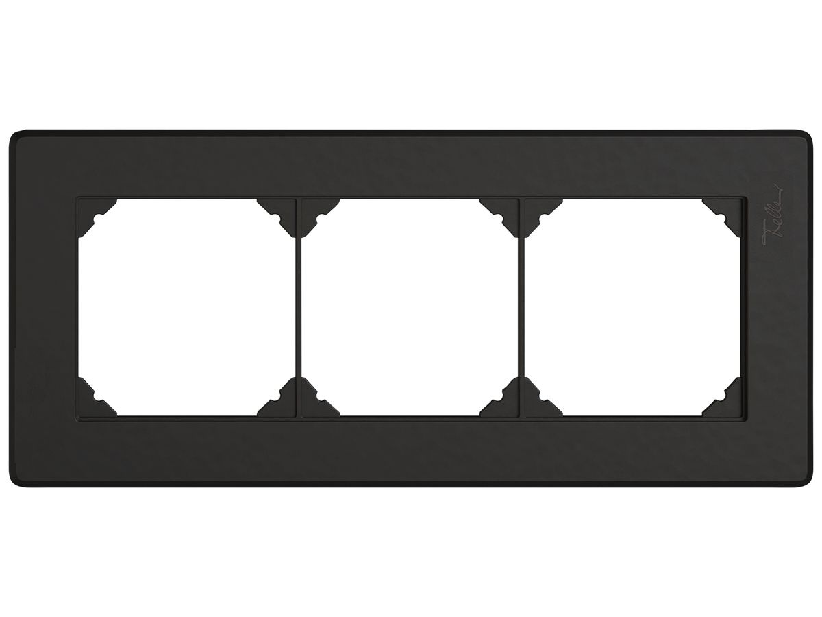 UP-Kopfzeile EDIZIO.liv SNAPFIX® 1×3 für frei wählbare Kombinationen schwarz