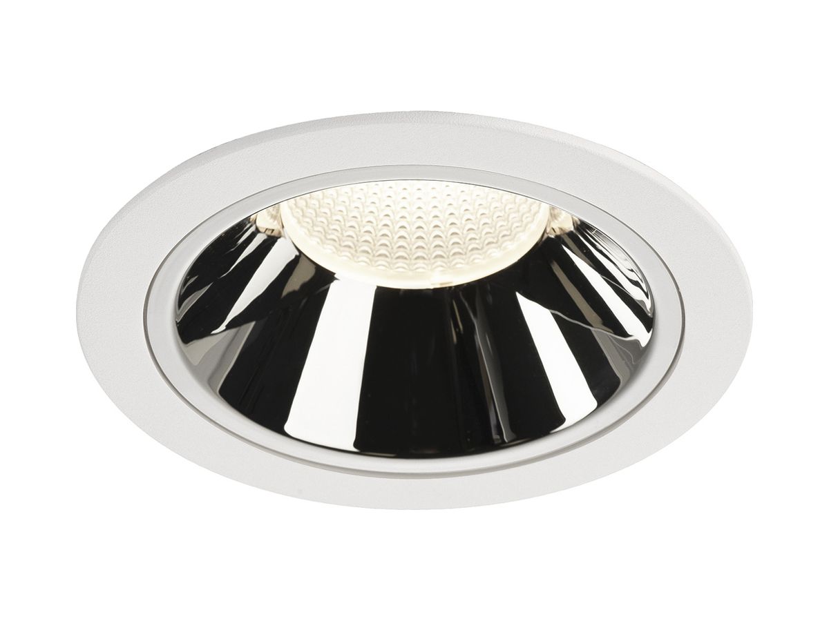 LED-Downlight SLV NUMINOS XL 37.4W 3750lm 4000K 20° DIM Ø160×108mm ws/Cr