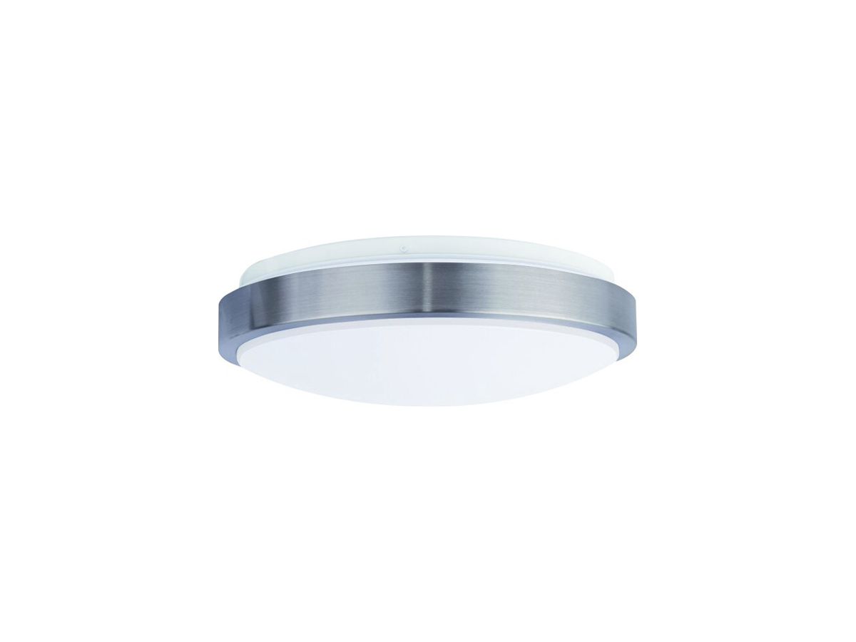 LED-Deckenleuchte DOTLUX LUNAsilver HF 18W 1950lm 3000/4000/5700K IP44 Ø330mm Si