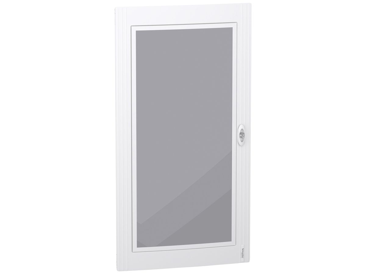 Tür SE PrismaSeT XS für 6×24TE Sichtfenster aus Glas Rahmen weiss 550×1050×20mm