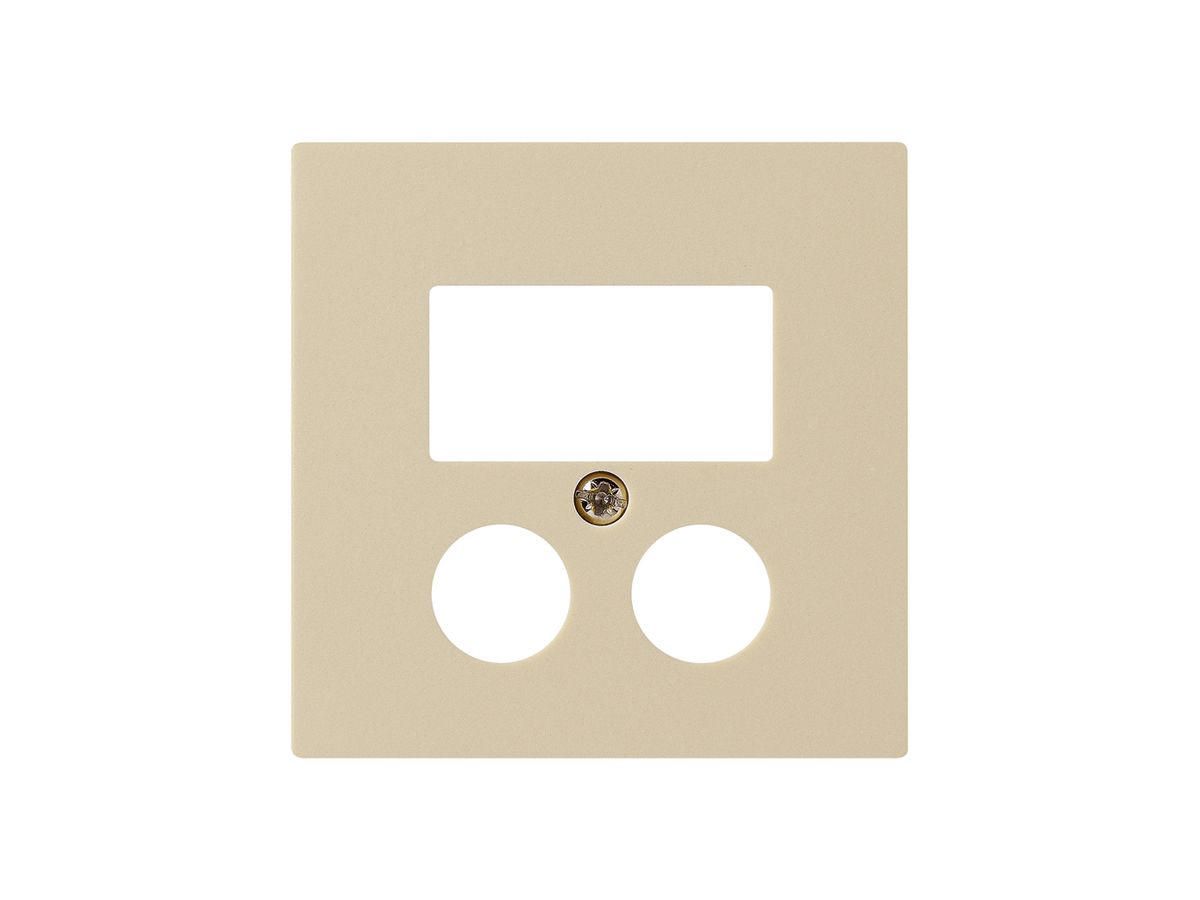 Frontplatte 2×Koax+2×RJ45 kallysto HomeWay beige