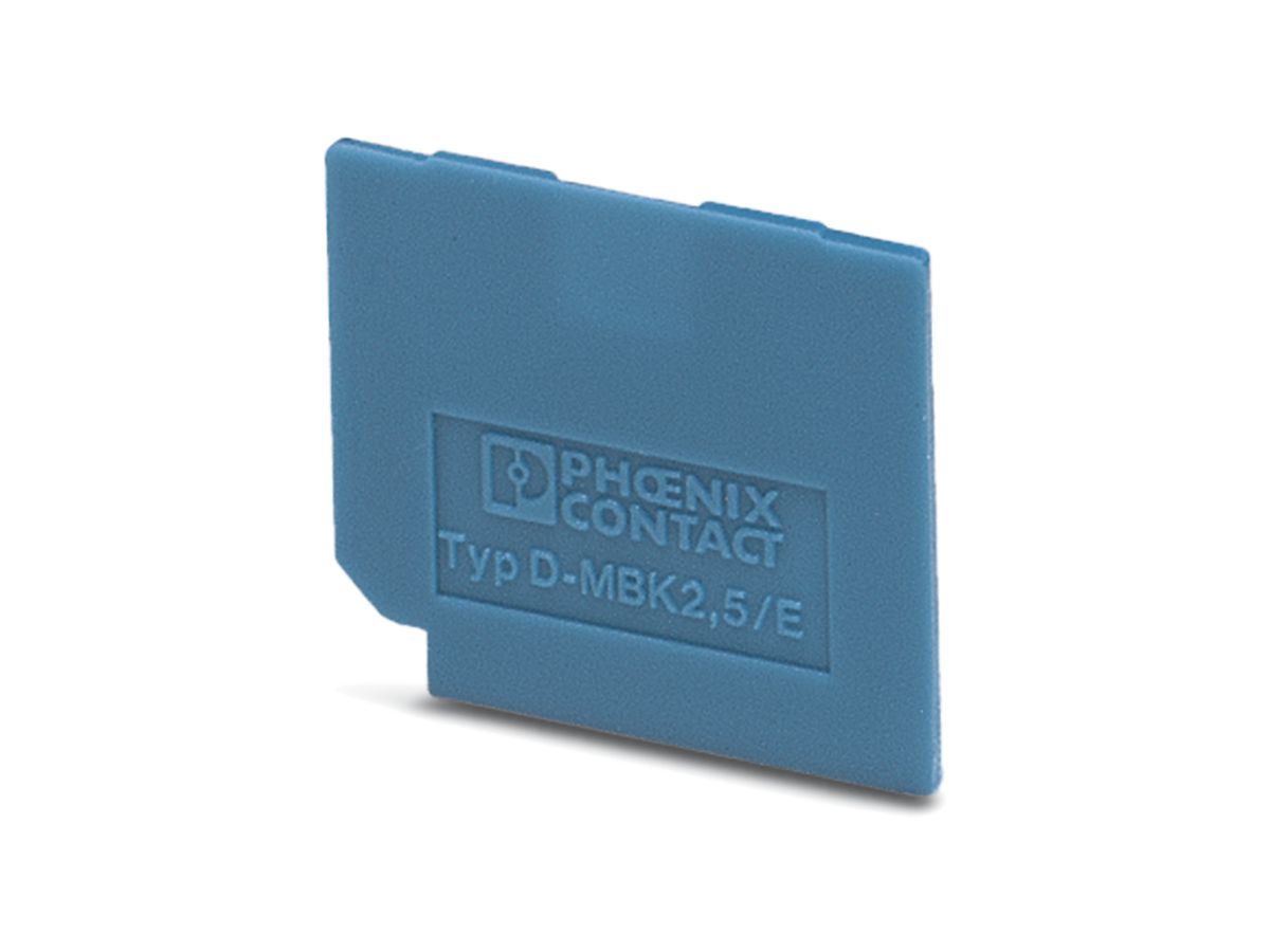 Deckel Phoenix Contact L=24.5mm, B=1mm blau