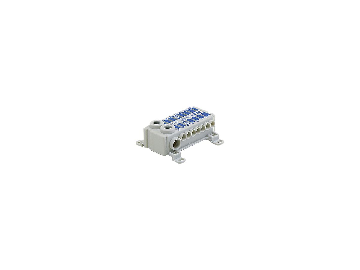 Klemme Easy Connection Box 2L 1×2.5…16mm², 7×0.5…4mm², blau/blau