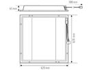 Kit EB-LED-Leuchte ESYLUX CELINE-2 PNL 625 DDP TR 33W 4600lm 840 + Driver DALI-2