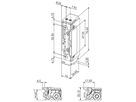 Vorlasttüröffner BSW B5000-TL, 24VDC, stromlos geschlossen, Radiusfalle, Top