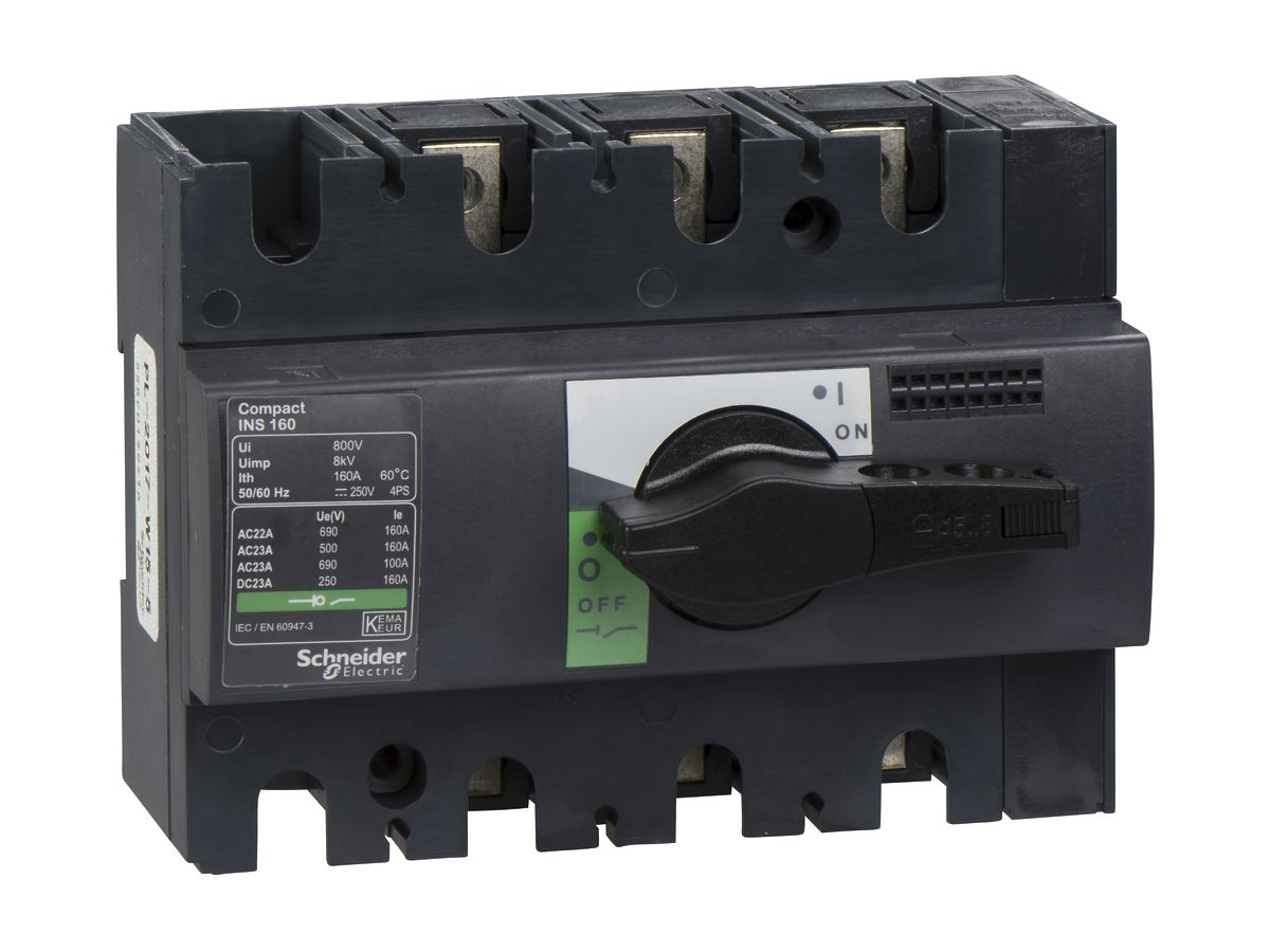 EB-Lasttrennschalter Schneider Electric NS-I 160 3L grau-schwarz