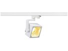 LED-Strahler EURO CUBE 28.5W 2100lm 3000K 60° mit 3-Phasen-Adapter IP20 weiss