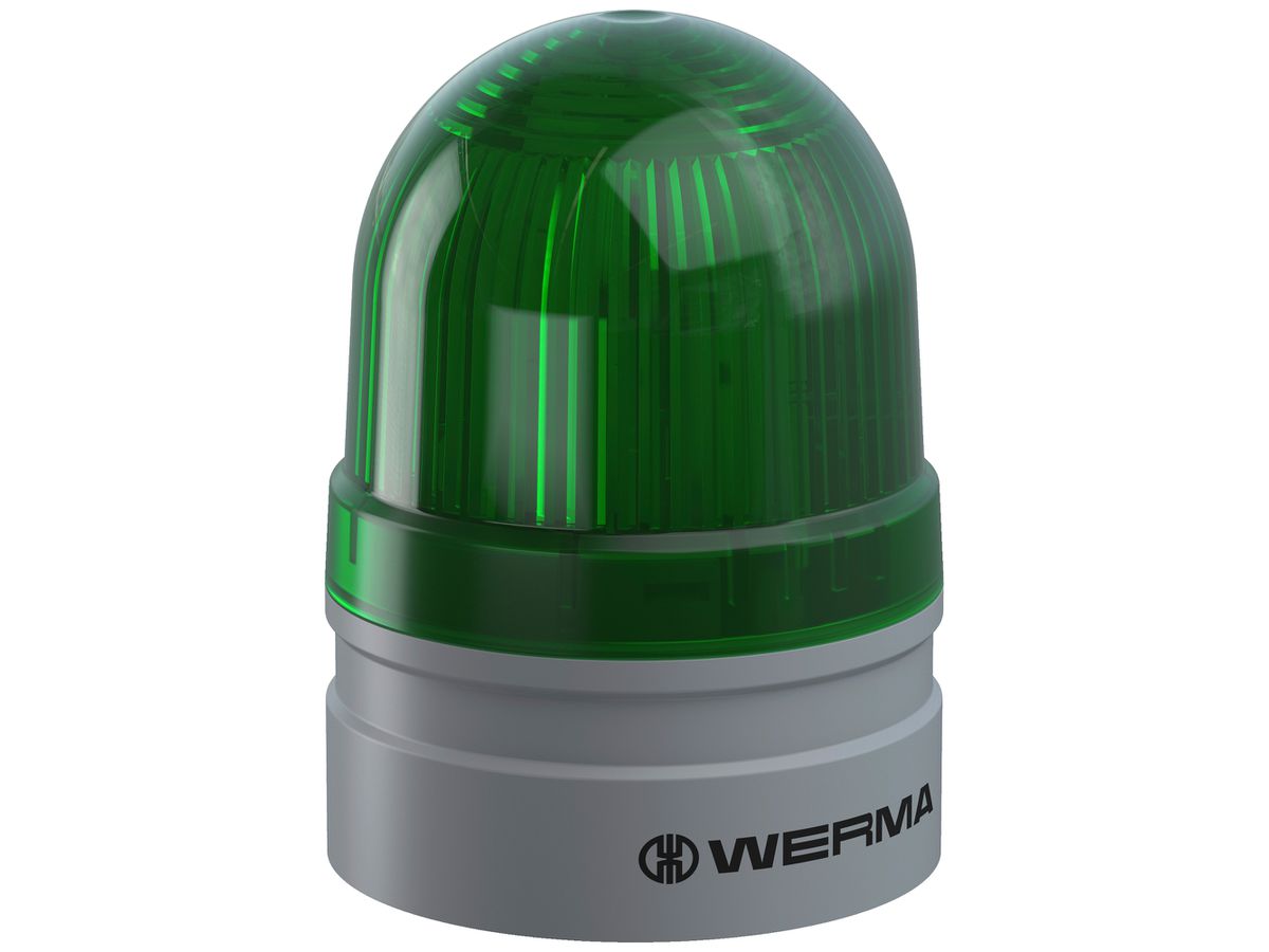 Blitz- und Dauerleuchte WERMA Mini TwinLIGHT, 24VAC/DC, grün