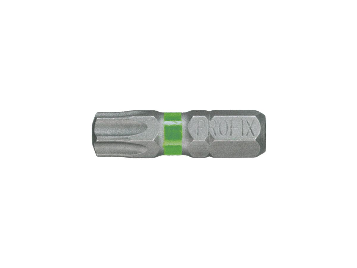Bit Torx-Schraube PROFIX T50×25mm 1/4" Markierung grün