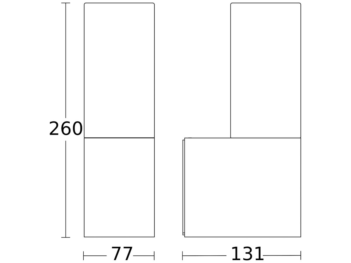 LED-Wandleuchte Steinel L 605 11.3W 729lm 3000K IP44 anthrazit