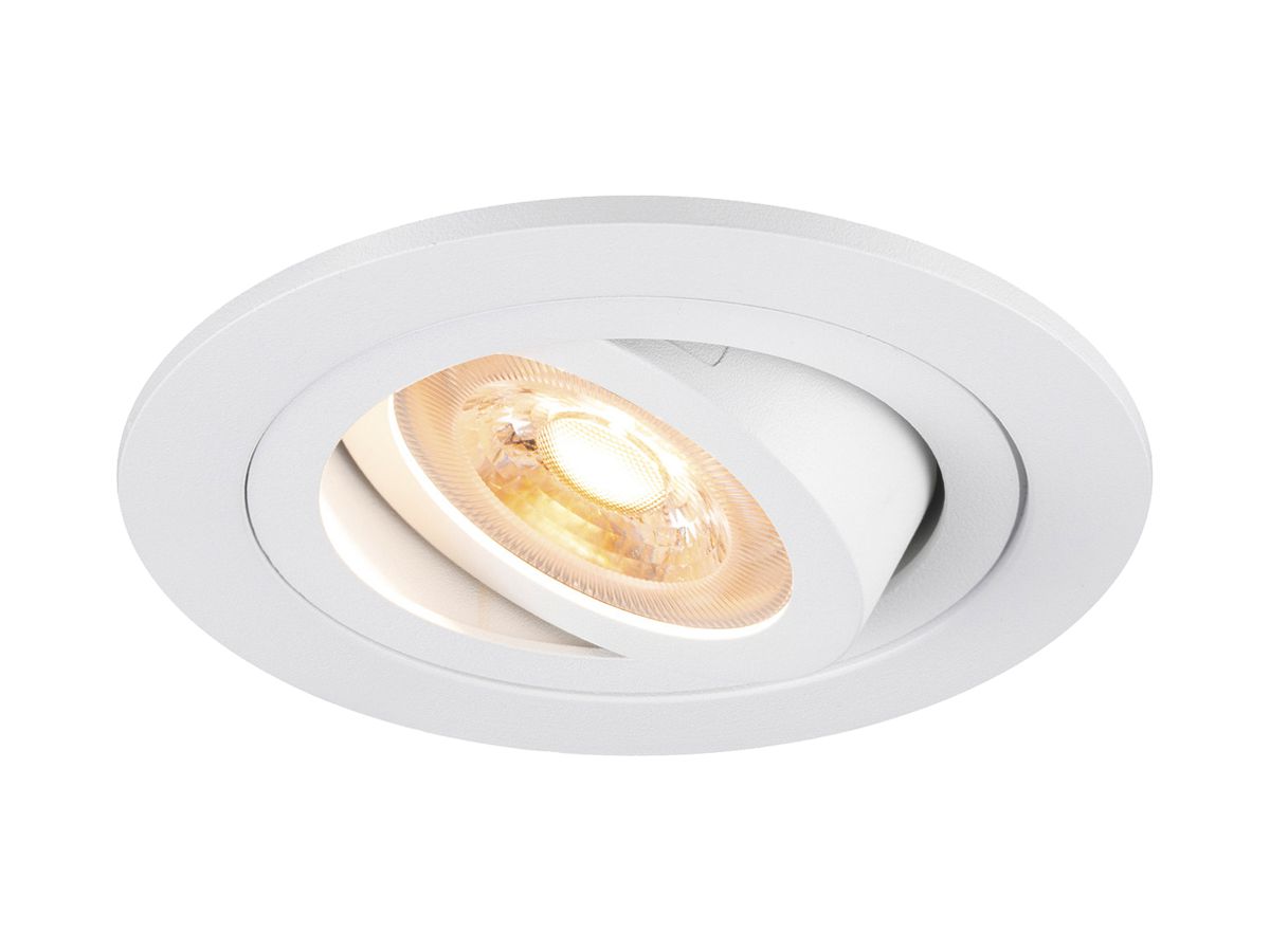 LED-Downlight SLV NEW TRIA 75 GU10 1×10W DIM Ø93mm weiss