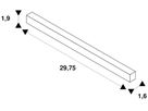 LED-Betriebsgerät SLV TRACK Intrack Stromschiene 100W 48V DALI 298mm schwarz