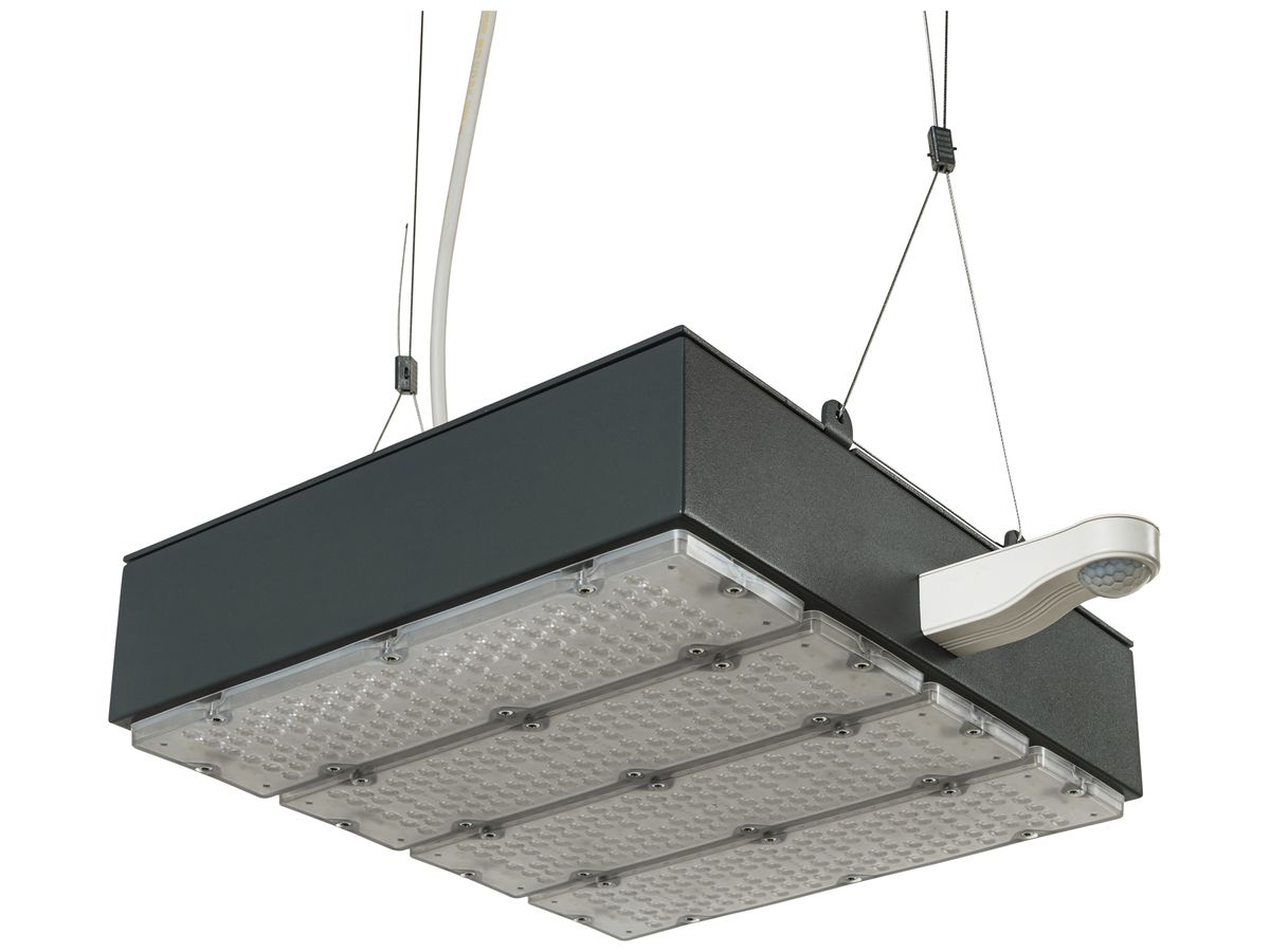 LED-Hallenstrahler Sylvania KubiXx AISLE PIR 110W 19700lm 840 IP65 DIM 440×370