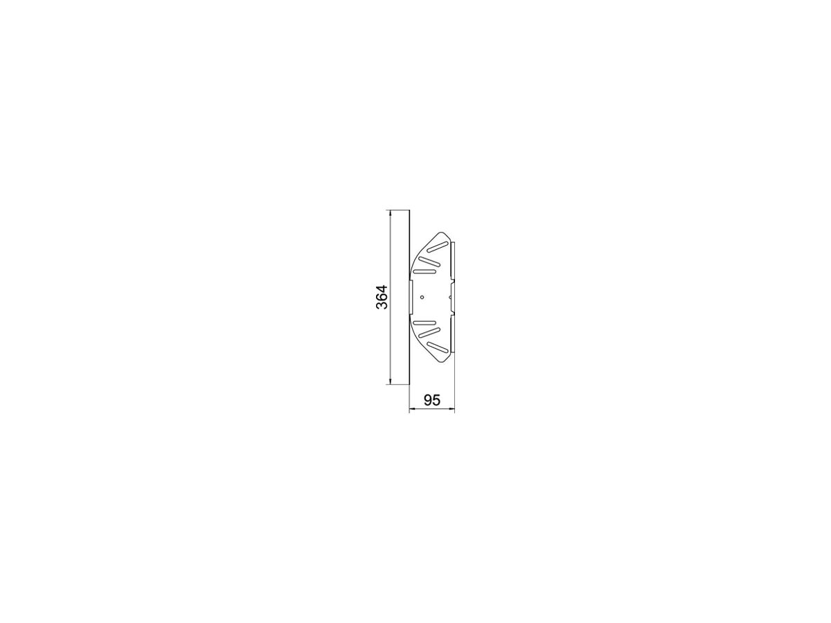 Bogen BET RB W verstellbar 60×100mm Edelstahl A2 blank