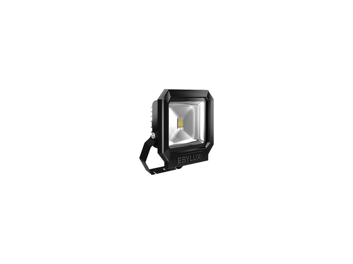 LED-Strahler ESYLUX OFL SUN, 50W 5000K 4500lm 227×86×252mm IP65, schwarz