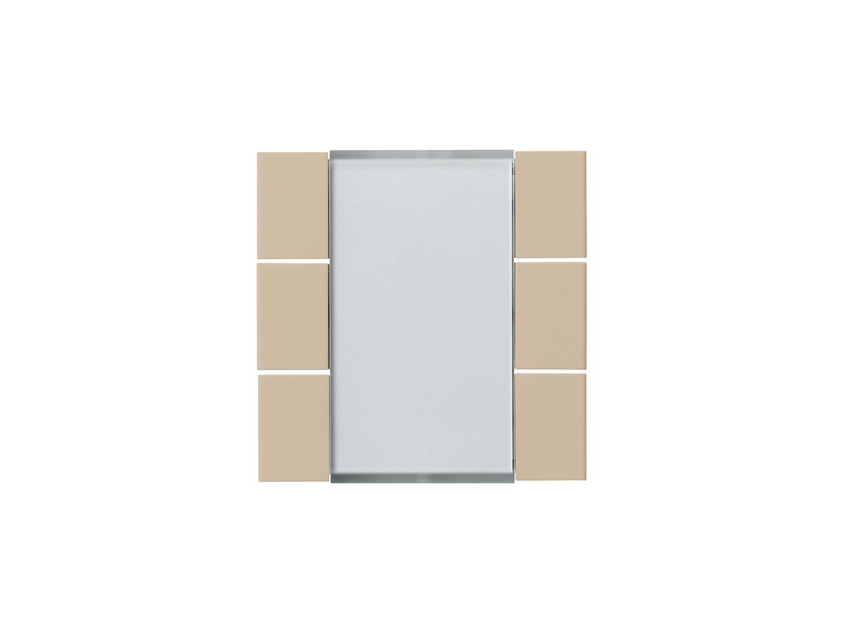 Frontset Hager kallysto 6×KNX beige