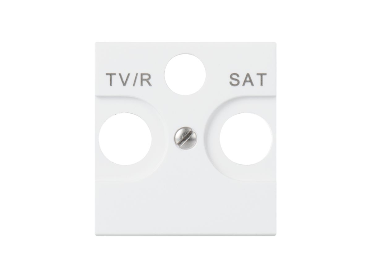 Frontplatte MOS TV/FM/SAT weiss 2 Module