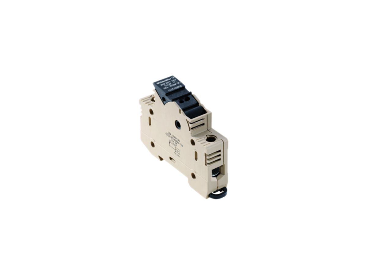 Sicherungs-Reihenklemme Weidmüller WSI /1 10×38 1KV Schraub.25mm² TS35 beige