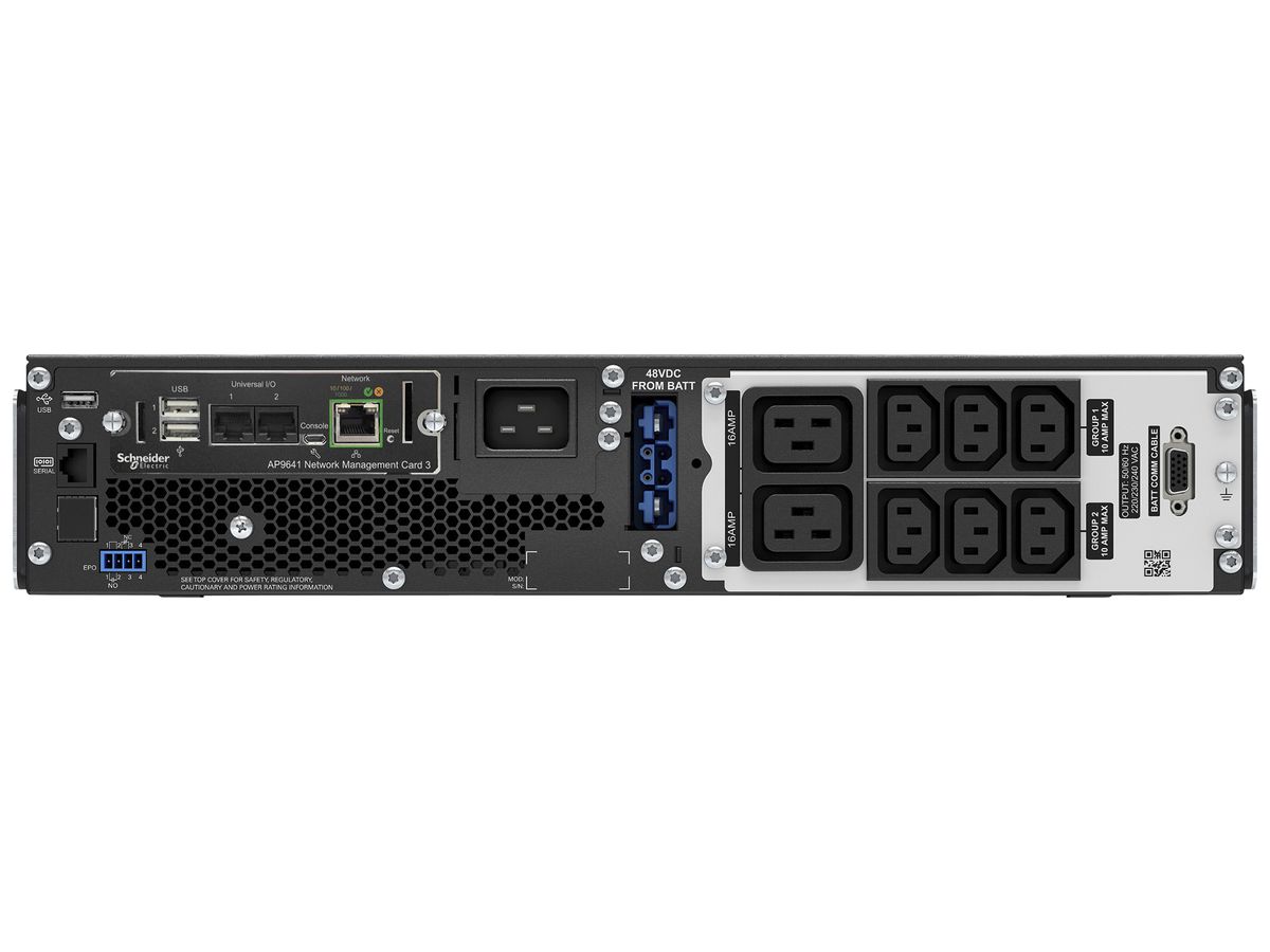 USV-Anlage SE APC Smart-UPS On-Line 230V 3000VA Rack 2HE Netzkarte