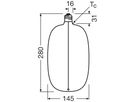 LED-Lampe Osram Vintage 1906 E27 4.8W 100lm 818 DIM Ø145×280mm Rauch