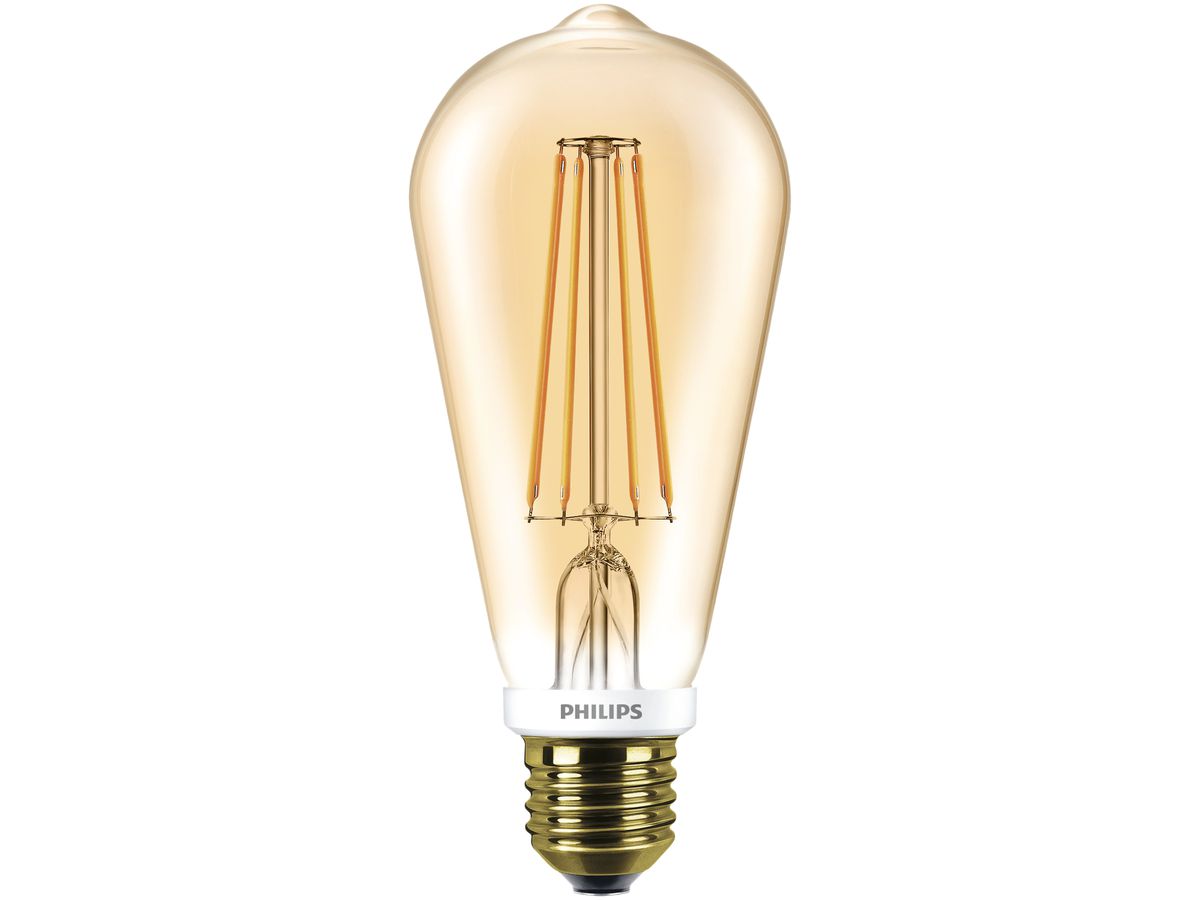 LED Lampe  Bulb  E27 ST64 DIM 7 55W 230V 2500K 720lm 