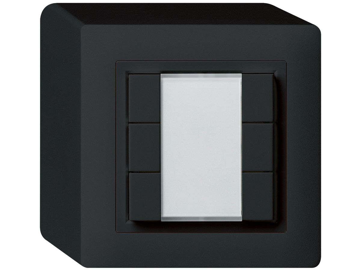 AP-Universaltaster 6×kallysto ohne LED schwarz