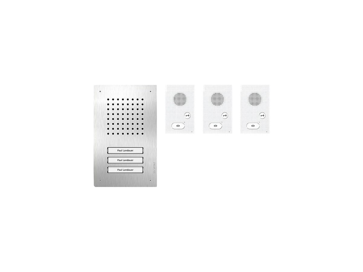 UP-Audio-Set Siedle, Bus-System Classic, 3 Ruftasten