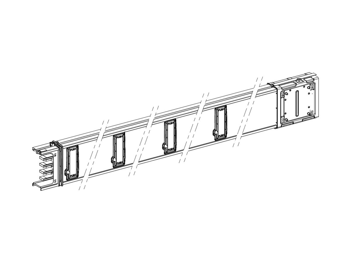 Schienenverteiler Schneider Electric Canalis KS 400A 2m