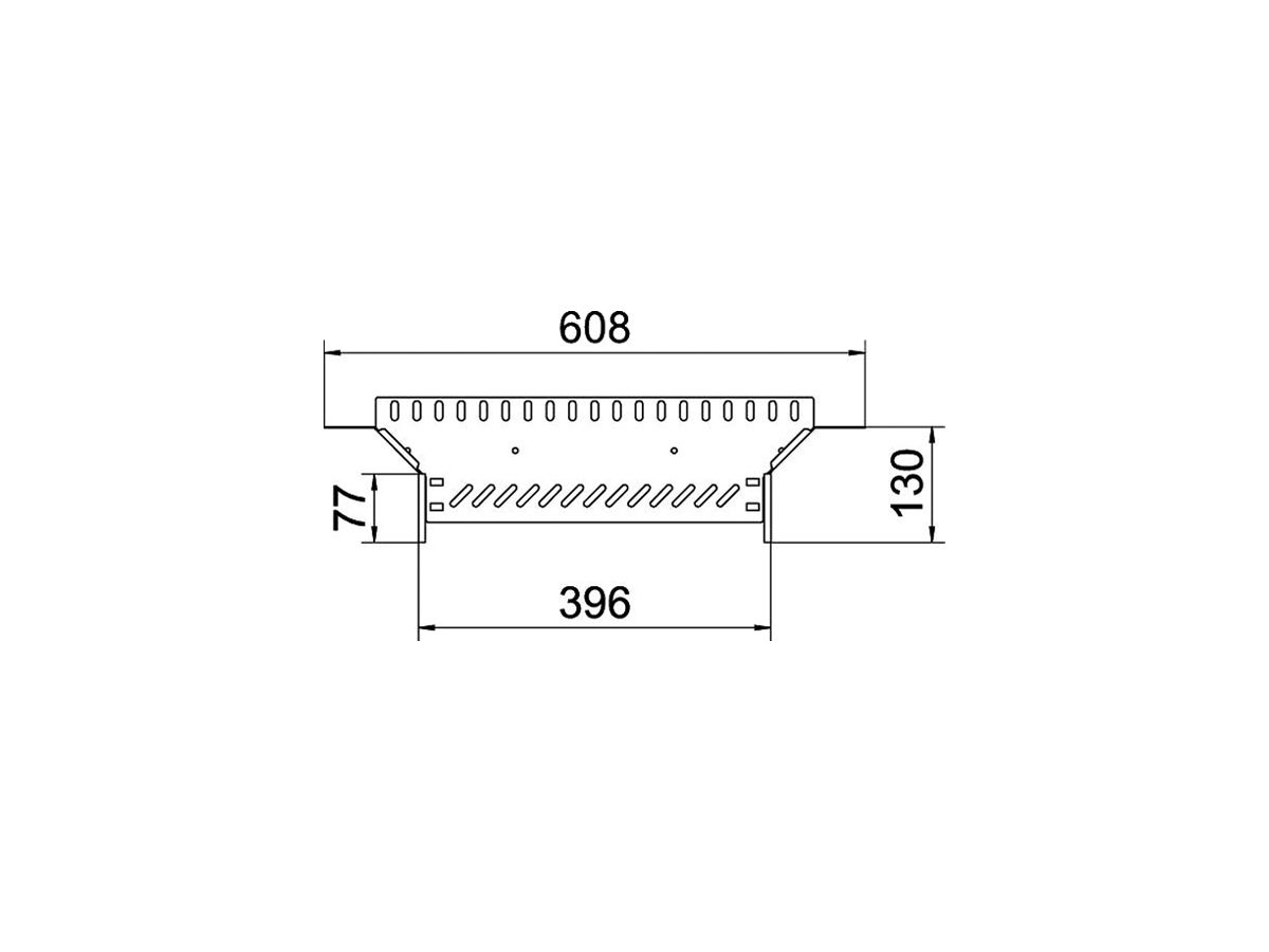 T-Abgang BET RAA 85×400mm Stahl bandverzinkt