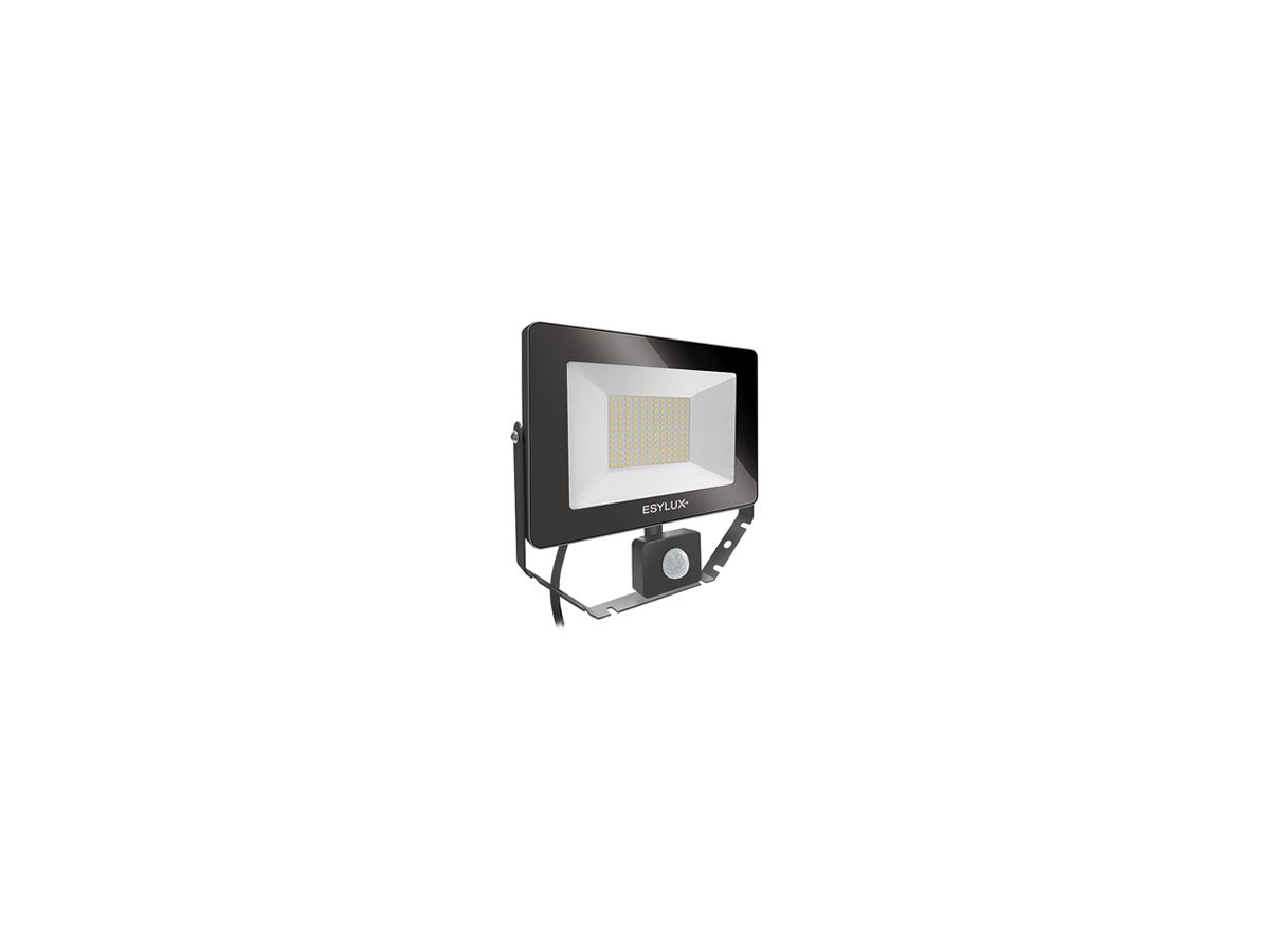 LED-Strahler ESYLUX AFL BASIC, 50W 4000K 5000lm 240×60×230mm IP65, schwarz