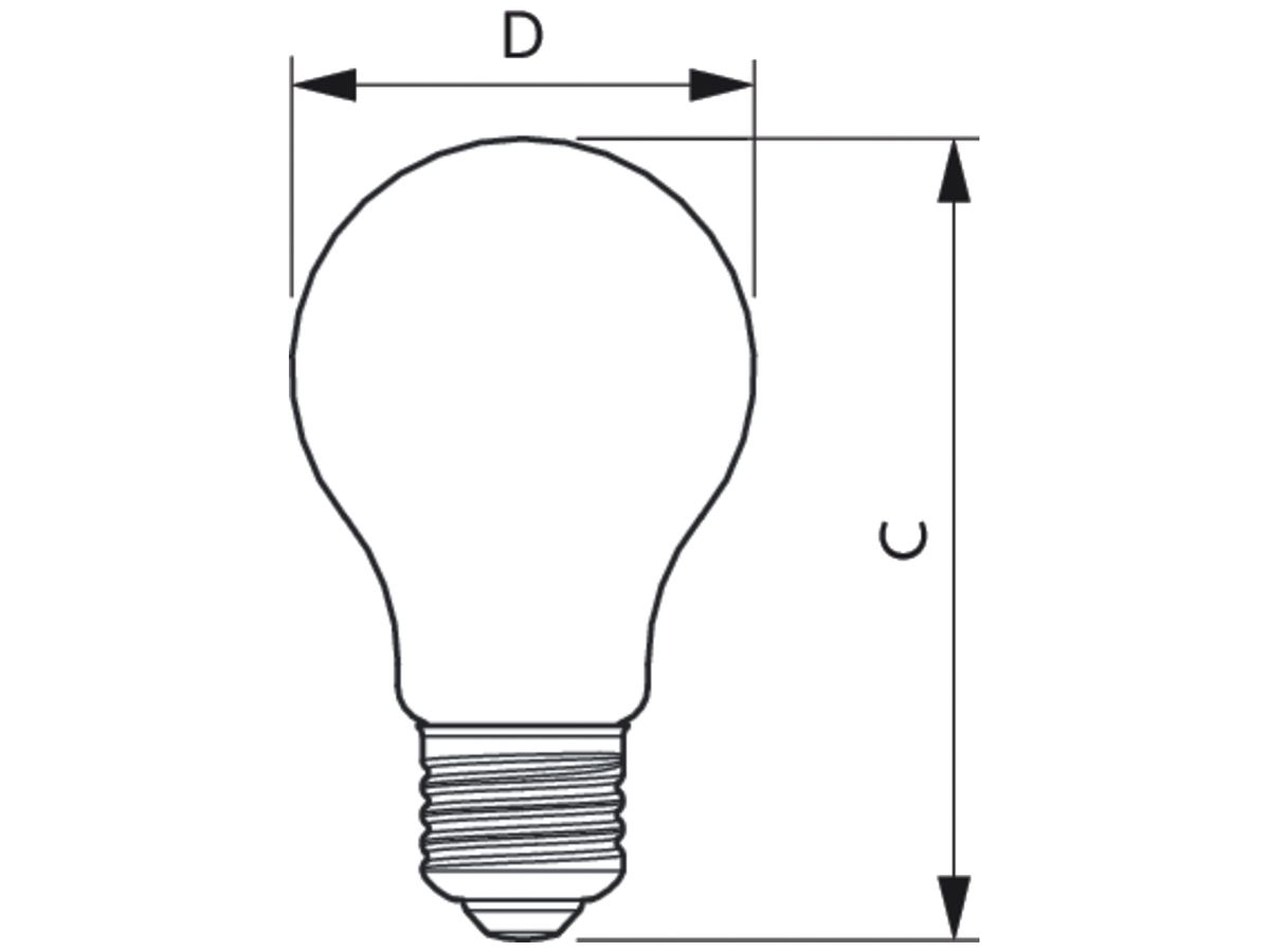 LED-Lampe Philips CorePro E27 10W 1055lm 2700K Ø60×108mm Typ A mattiert