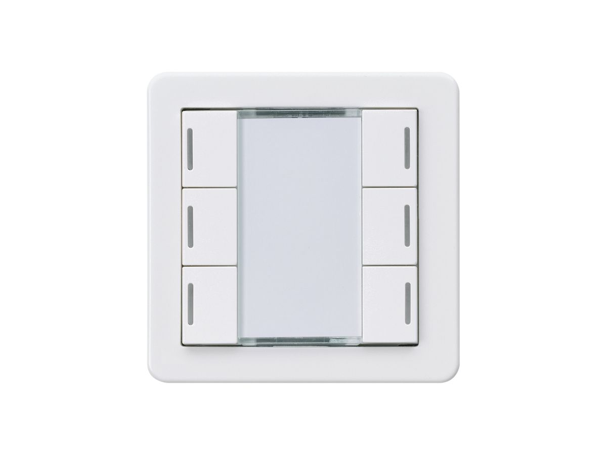 Taster Hager basico A KNX 6-fach LED weiss