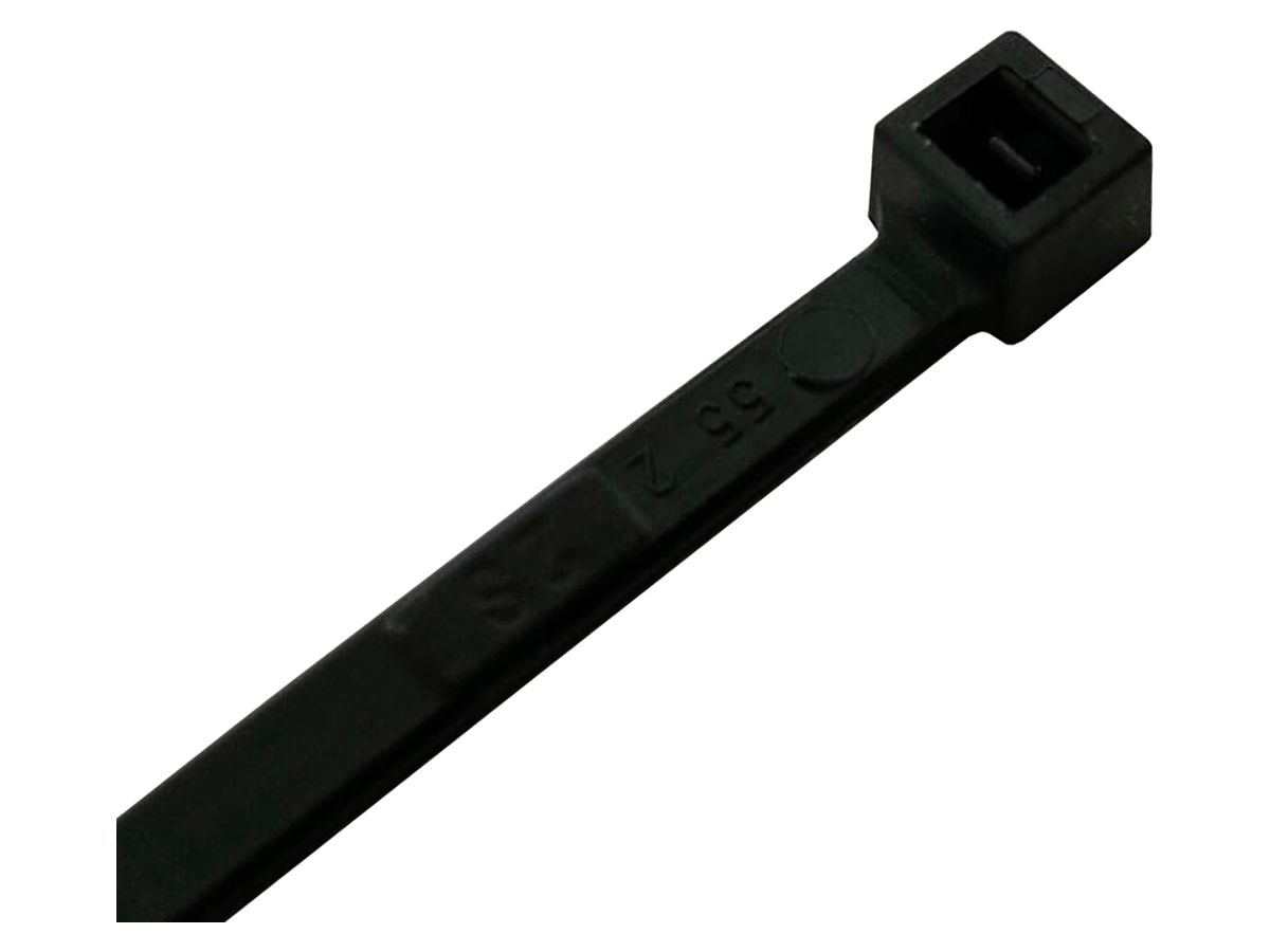 Kabelbinder Nylon 3.6/206mm schwarz UV-beständig