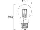 LED-Lampe Sylvania ToLEDo Vintage E27 7W 550lm 2000K DIM Ø60×108mm Typ A klar