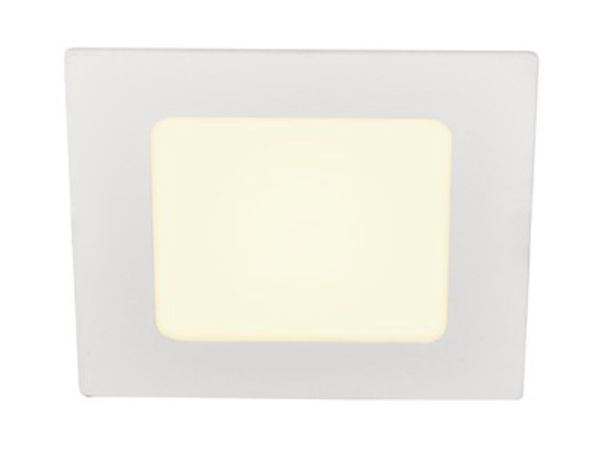 EB-LED-Deckenleuchte SLV SENSER12 SQUARE 200mA 6W 440lm 3000K EB 105×105mm ws