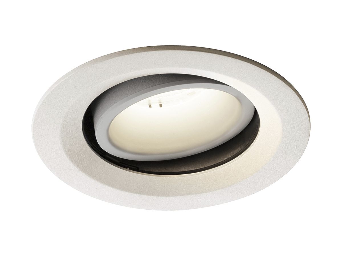 LED-Downlight SLV NUMINOS MOVE M 17.5W 1750lm 4000K 55° DIM Ø135×81mm ws/ws