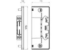 Endstück Bettermann GKH 70×170mm halogenfrei reinweiss