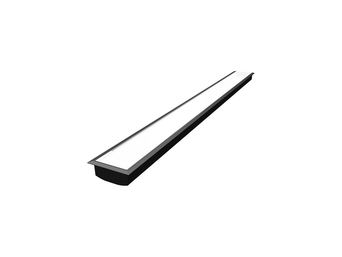 EB-Profil SLV GRAZIA 60 3000×86×33mm Aluminium schwarz