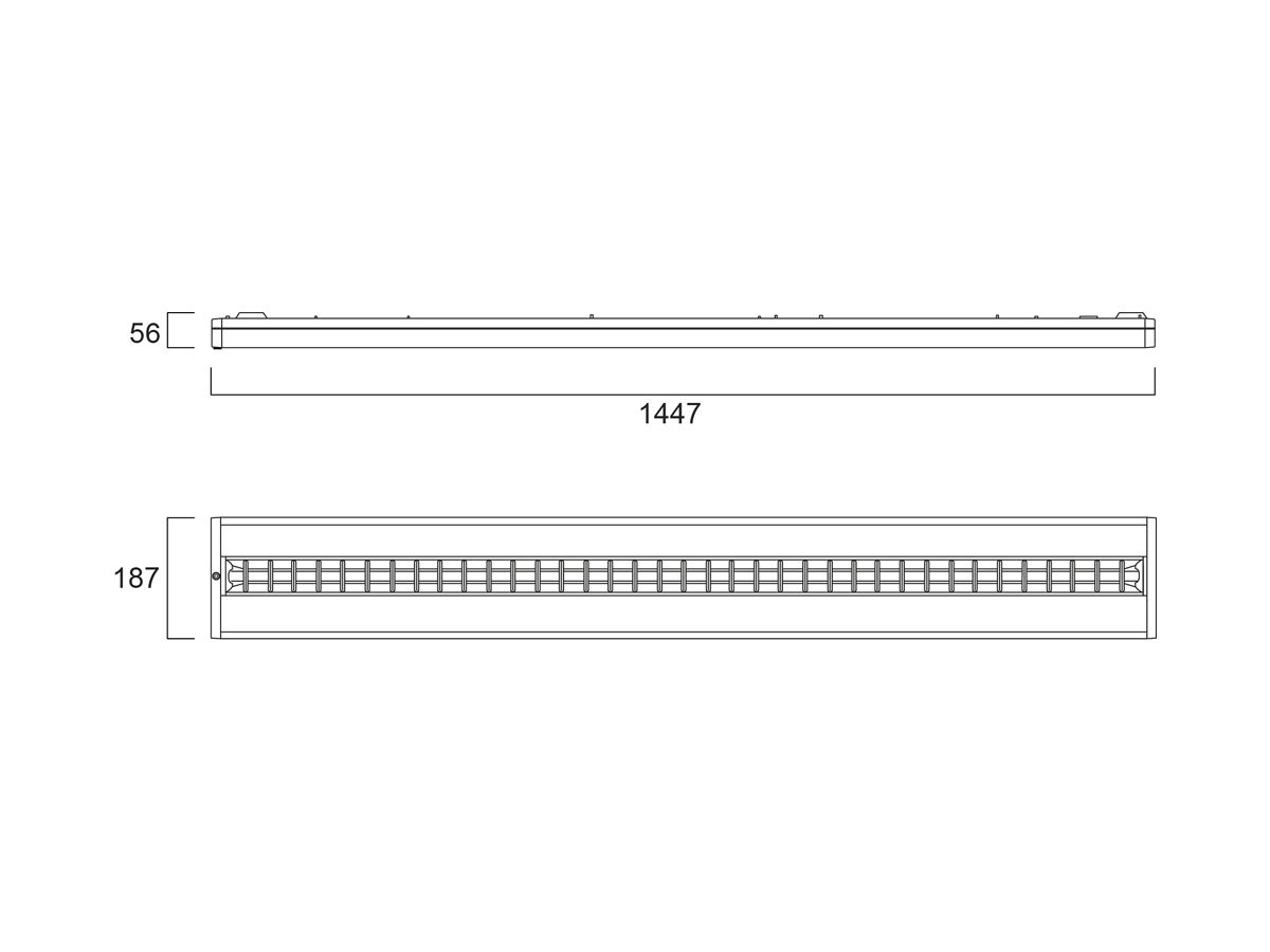 LED-Deckenleuchte Sylvania RANA NEO 1L 39W 4700lm 4000K IP20 DIM weiss