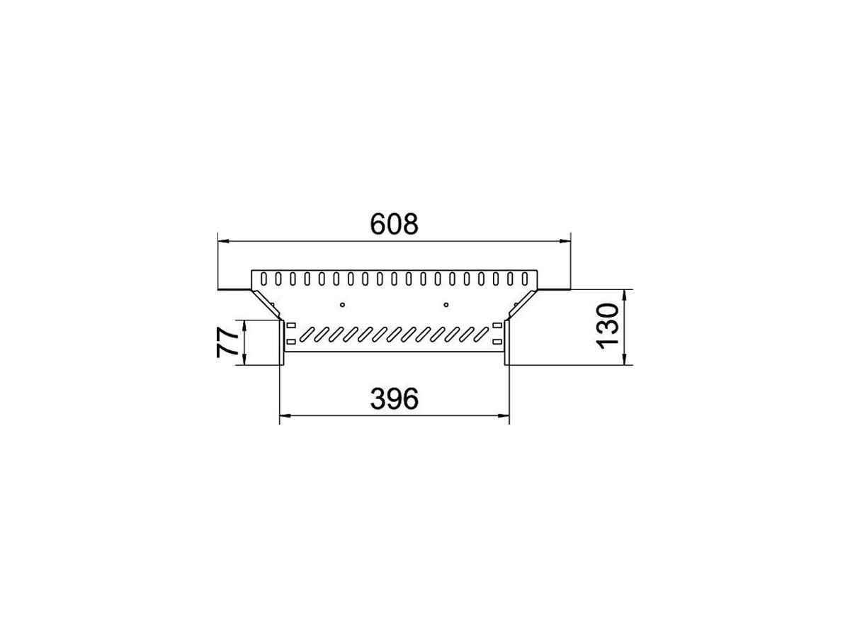 T-Abgang BET RAA 60×400mm Stahl bandverzinkt