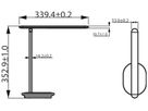 LED-Tischleuchte Philips DSK203 5W 130lm 2700…5000K DIM weiss USB Typ A