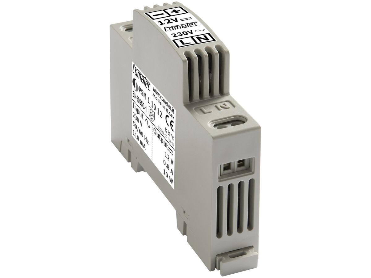 REG-Netzteil Comatec PSM1, IN: 230VAC, OUT: 12VDC/10W, stabilisiert, 1TE